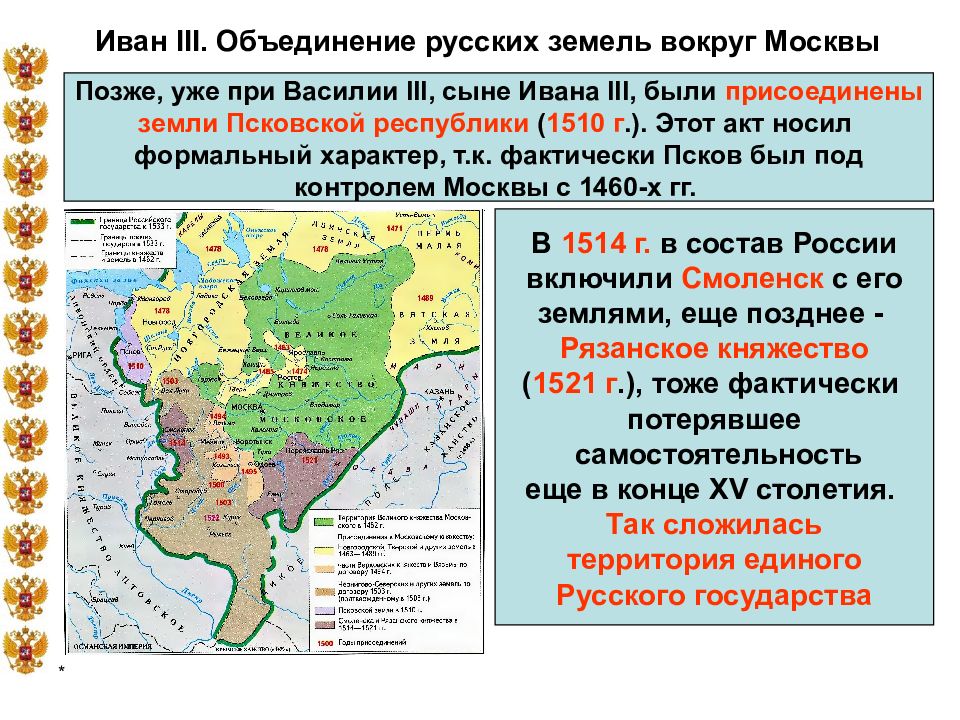 Объединение русских земель вокруг москвы иван 3 презентация 6 класс