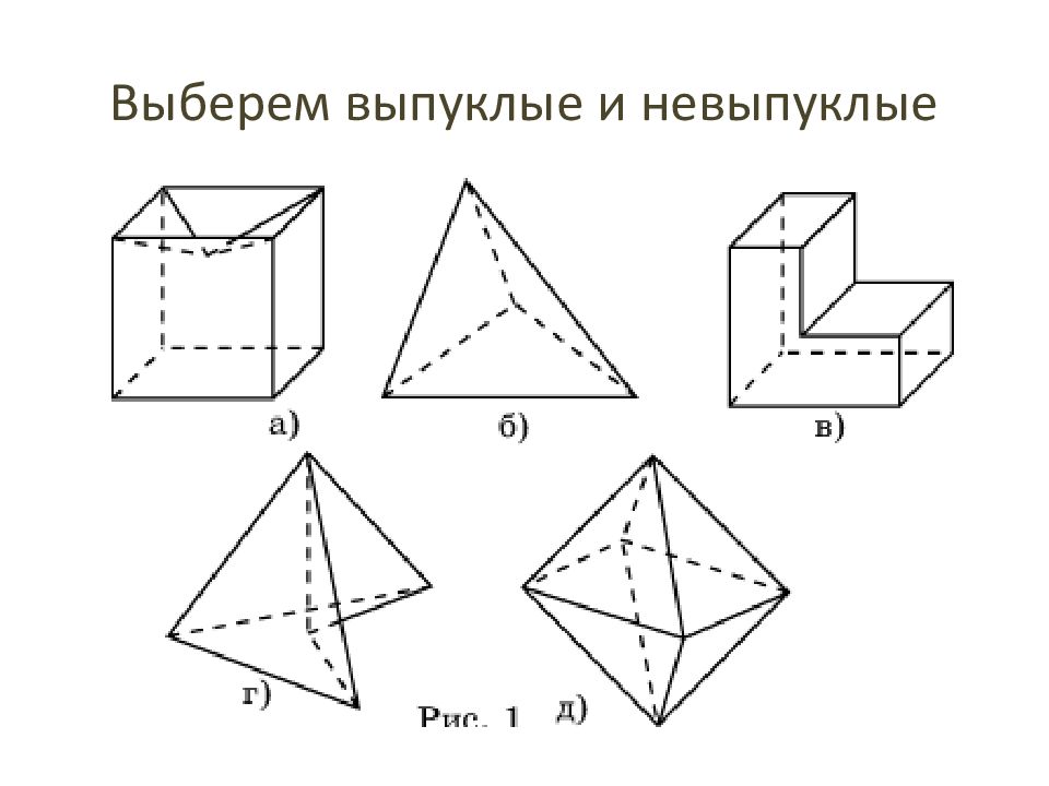 Невыпуклый многогранник чертеж