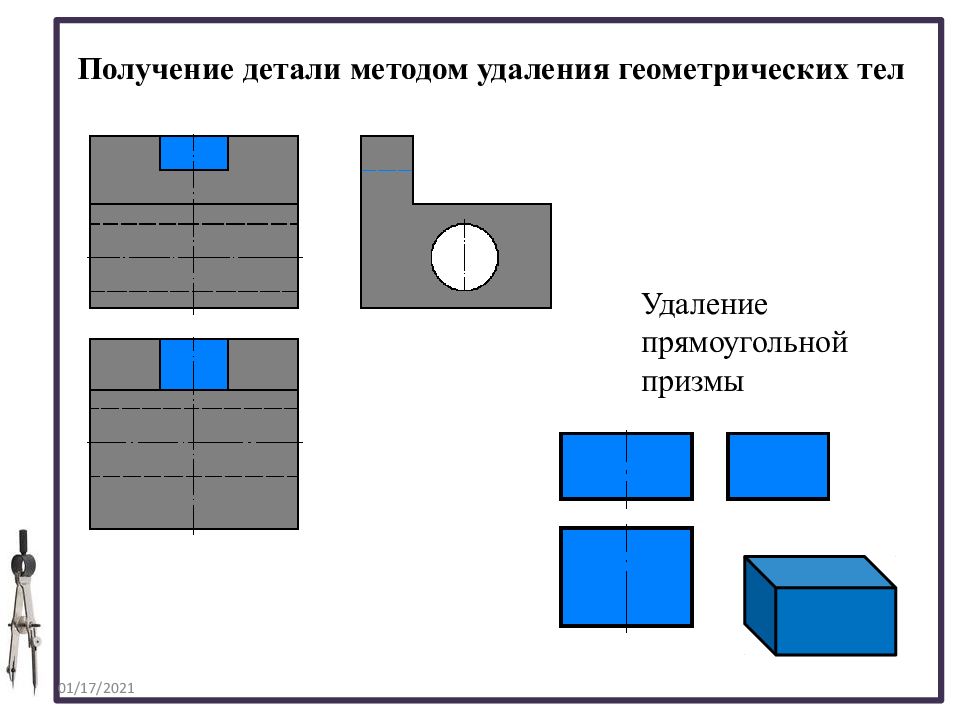 Деталь метода. Порядок построения изображений на чертежах. Методы построения изображения на чертеже. Способ построения изображений на основе анализа формы предмета. Способ построения изображений на основе анализа.