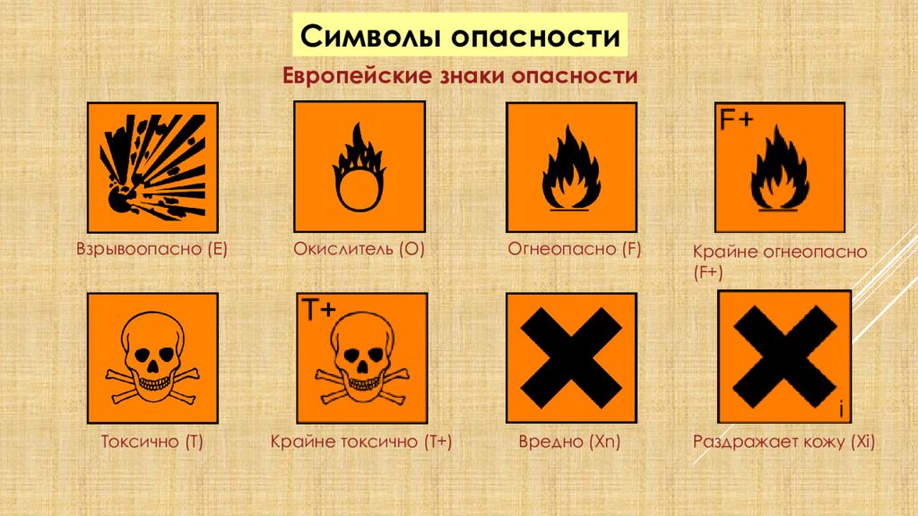 Ядовитое вещество 6 букв. Знаки опасности Огнеопасно. Европейские знаки опасности. Знак Огнеопасно на упаковке. Знаки потенциальной опасности.