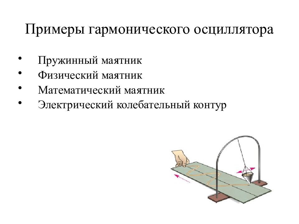 Гармонический маятник. Гармонические колебания мат маятника. Гармонический осциллятор пружинный маятник. Пружинный математический и физический маятники. Гармонический осциллятор физический маятник.