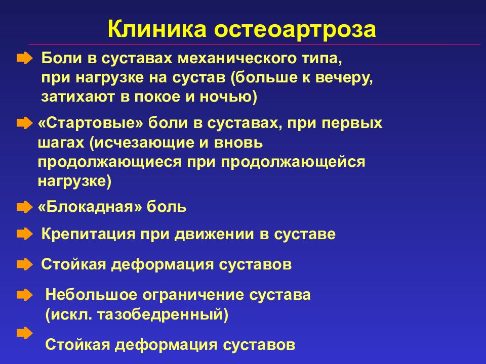 Наиболее яркая картина синовита с частыми обострениями наблюдается при остеоартрозе