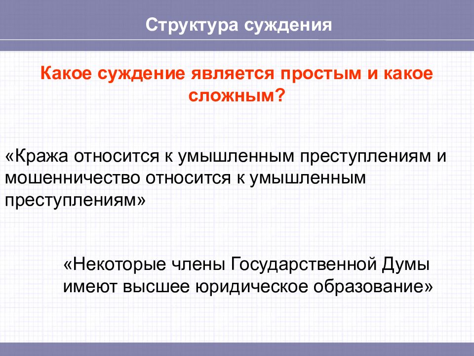 Укажите какое суждение является правильным насыщенные растворы. Структура суждения. Логическая структура суждения. Структура суждения в логике. Суждение как форма мышления в юриспруденции.