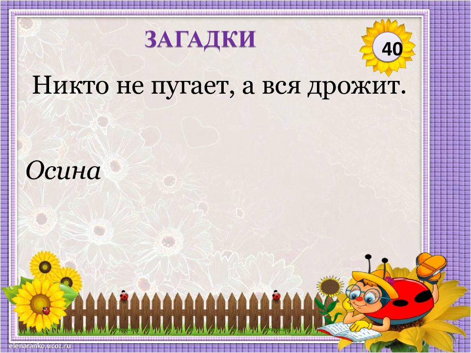 Никто не пугает а вся дрожит загадка. Загадка никто не пугает а вся дрожит ответ.