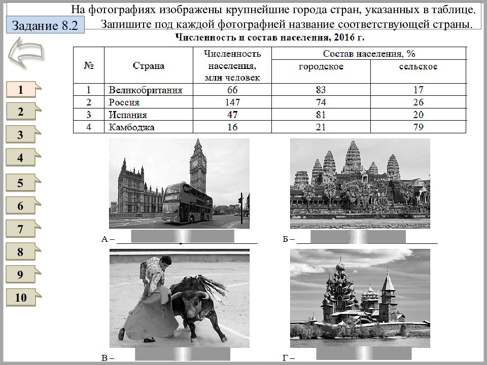 Под каждой картинкой. ВПР страны география. Запишите под каждой фотографией название соответствующей страны. Достопримечательности стран ВПР. 8.2 На фотографиях изображены крупнейшие города.