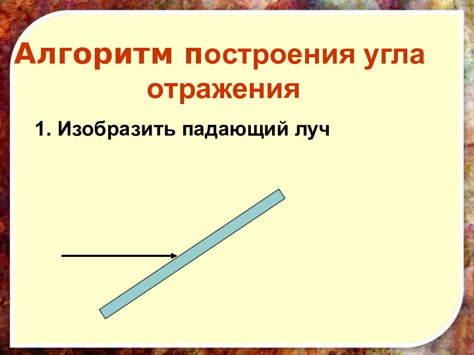 Презентация к уроку отражение света 8 класс