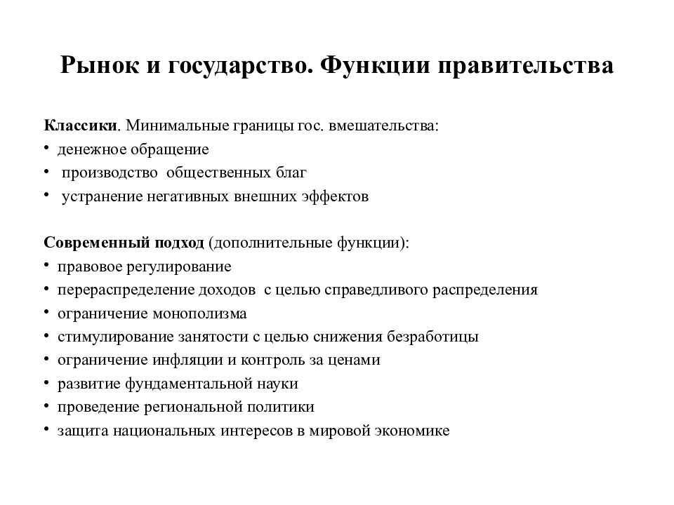 Функционирования рыночной экономики. Государство и рынок. Функции правительства в экономике. Основы функционирования рыночной экономики. Экономические функции правительства в рыночной экономике.