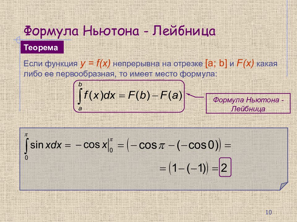 Определенный 30. 2. Формула Ньютона-Лейбница.. 25. Формула Ньютона-Лейбница.. Ф-ла Ньютона Лейбница. 32 Формула Ньютона-Лейбница..