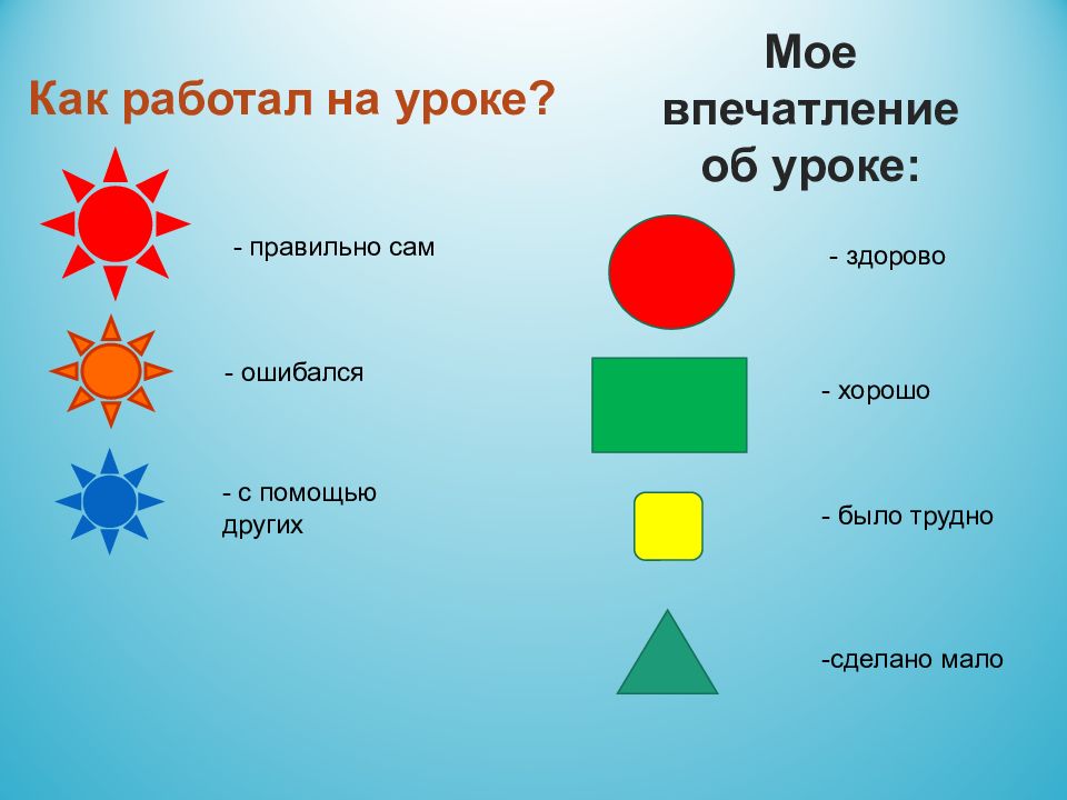 Правильно сам. Впечатления об уроке.