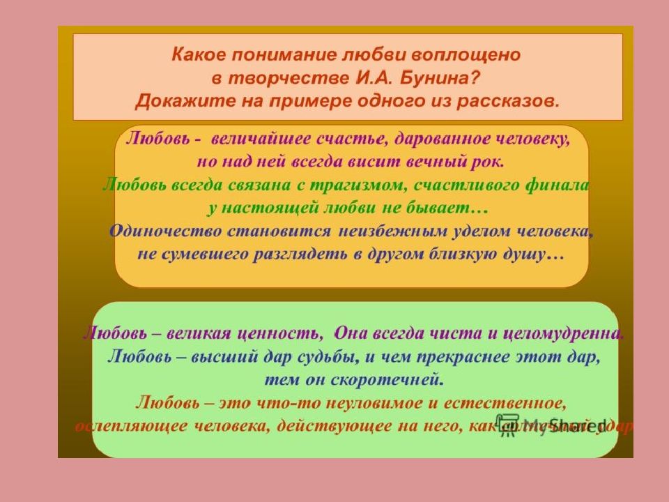 Понимание становится. Понимание любви в произведениях Бунина. Любовь в понимании Бунина. Какое понимание любви воплощено в творчестве Бунина. Какая любовь в понимании Бунина.