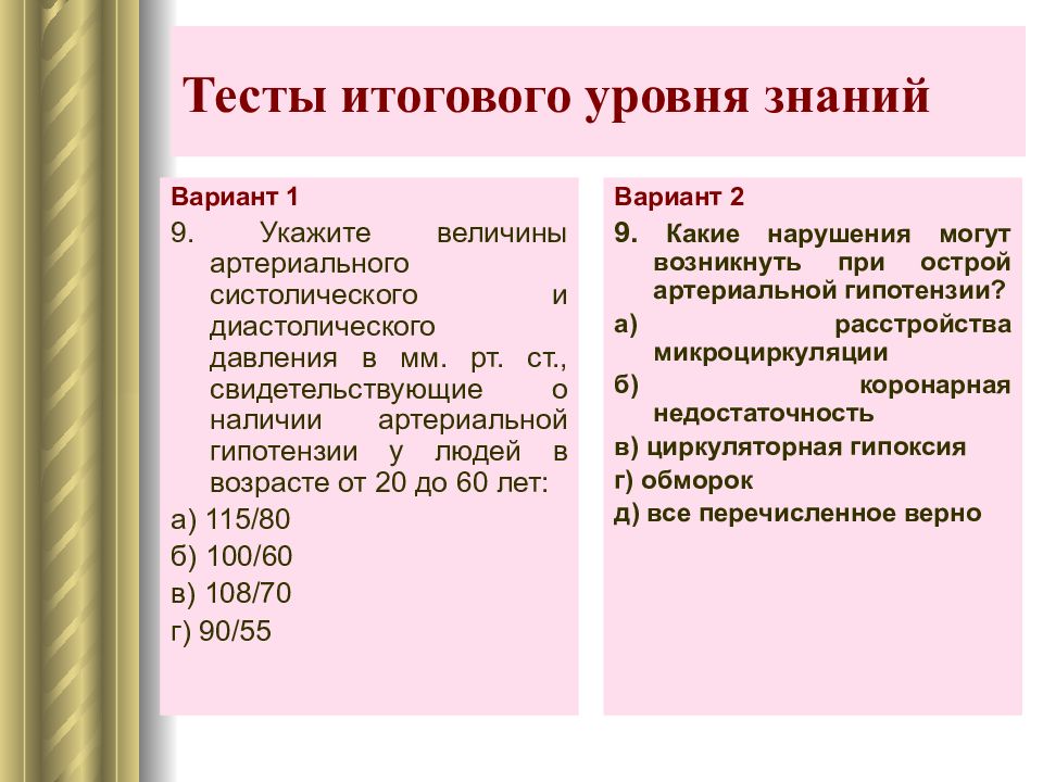 Тест острый. Какие нарушения могут возникнуть при острой артериальной гипотензии. Нарушения при острой гипотензии какие нарушения. Какие нарушения могут быть при острая артериальная гипотензия. 9.2 Какие нарушения.