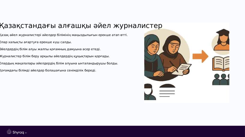 Қазақтың тұңғыш журналист қыздары