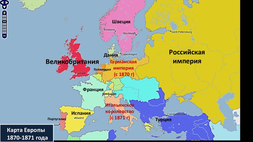 Страны европы в 19 веке. Карта Европы 1870 года. Карта Европы 1871 года. Политическая карта Европы 1870 года. Политическая карта Европы середины 19 века.