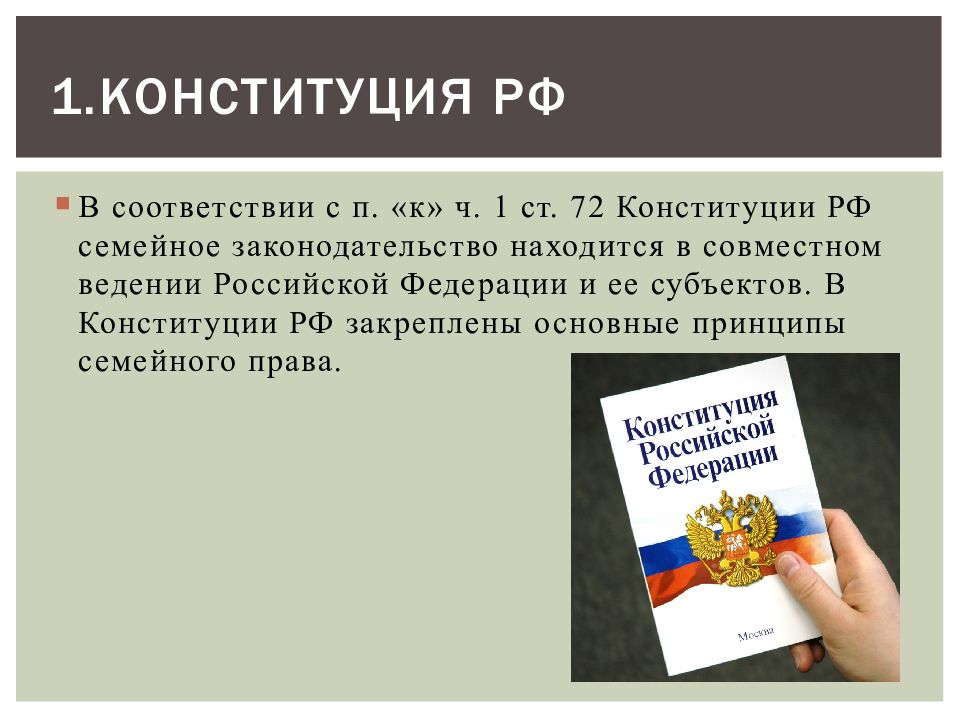 Законодательство рф презентация