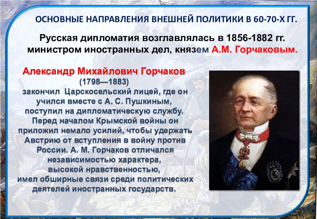 Презентация внешняя политика александра 2 презентация 8 класс