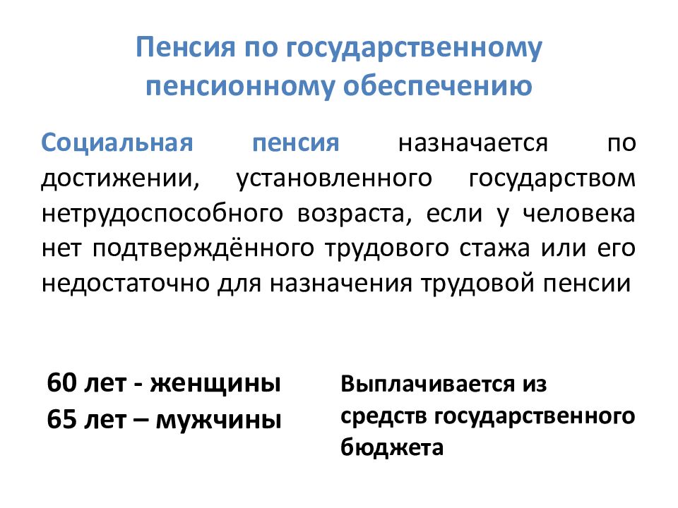 Государственная пенсионная пенсия. Пенсия по государственному пенсионному обеспечению. Государственное пенсионное обеспечение понятие. Презентация на тему пенсионная система России. Понятие пенсий по государственному пенсионному обеспечению.