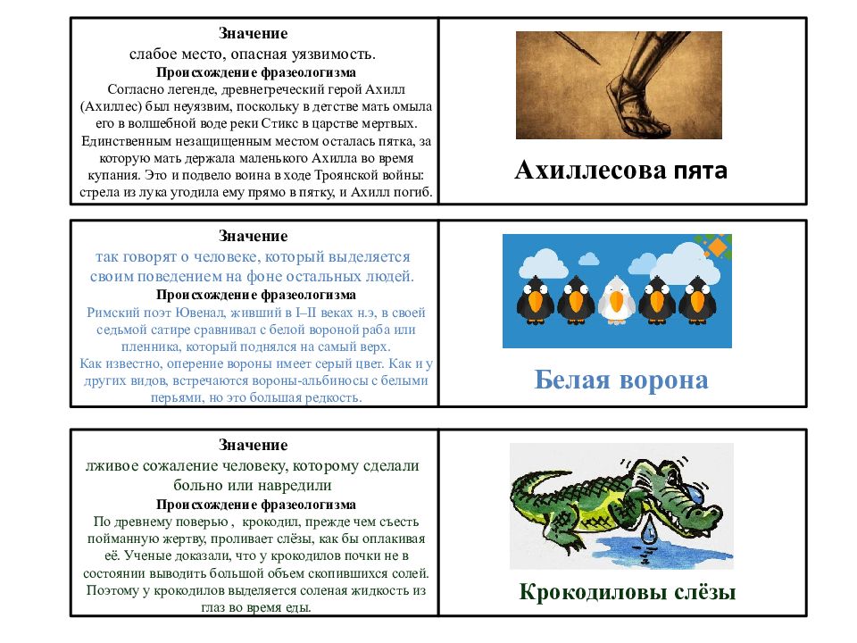 Крылатые выражения презентация