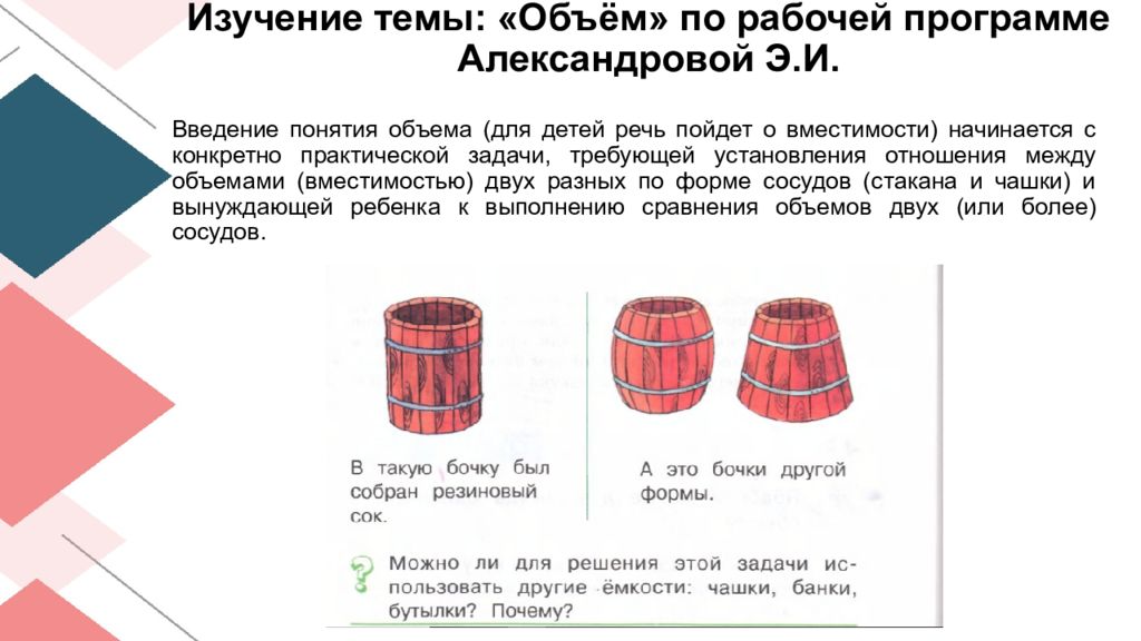 Объем темы