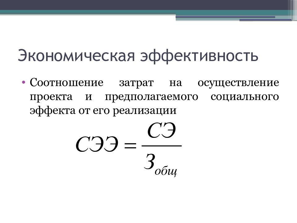 Что такое бюджетная эффективность проекта