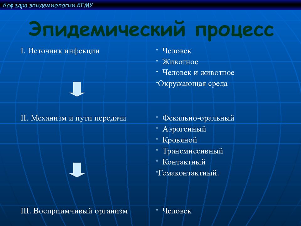 Эпидемический процесс презентация