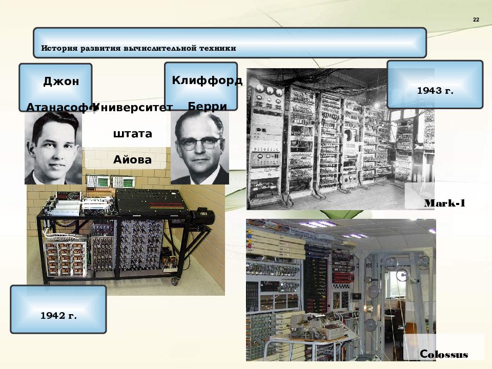 История развитие эвм презентация