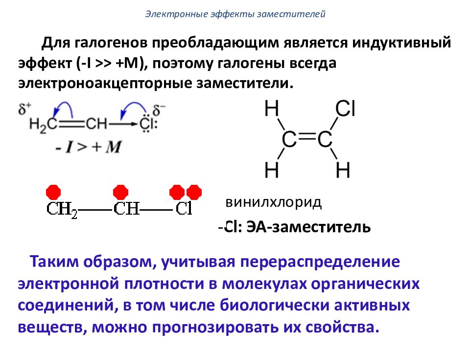 Электронные эффекты. Мезомерный и индуктивный эффект в органической химии таблица. Электронные эффекты заместителей ch3. Винилхлорид индуктивный эффект. Электронные эффекты в алкенах.