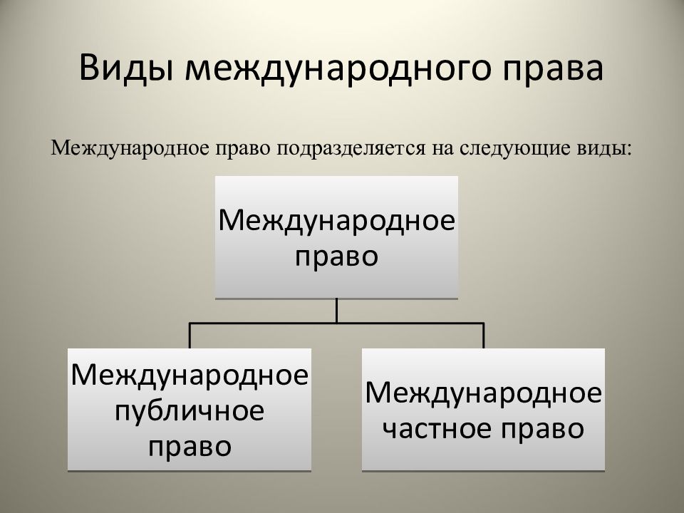 Презентация на тему международное право