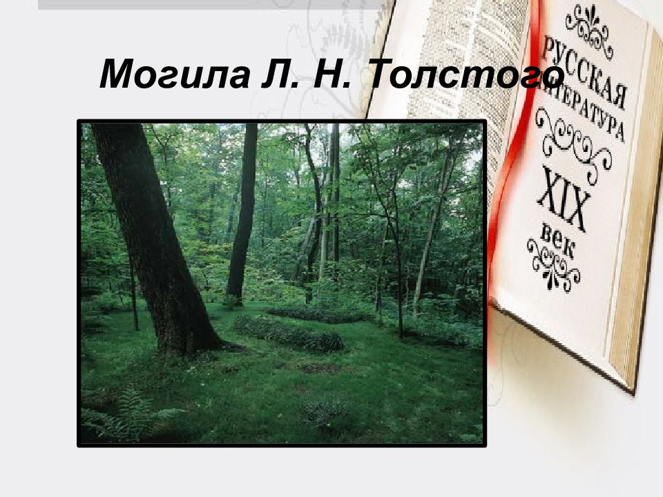 Смысл ясен. Могила Толстого в Ясная Поляна презентация. Толстой могила книги для детей.