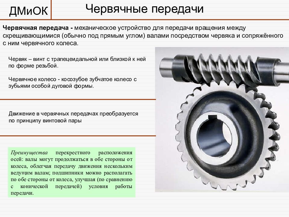 Червячные передачи презентация