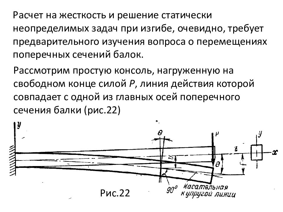 Прямой изгиб. Деформация балки при поперечном изгибе. Кривизна оси бруса при изгибе. Расчет бруса на жесткость при изгибе.. Жесткость бруса при изгибе.