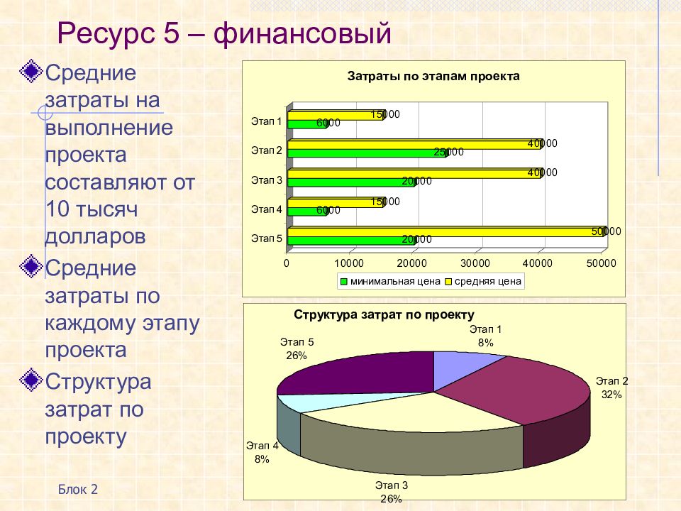 Структура затрат проекта