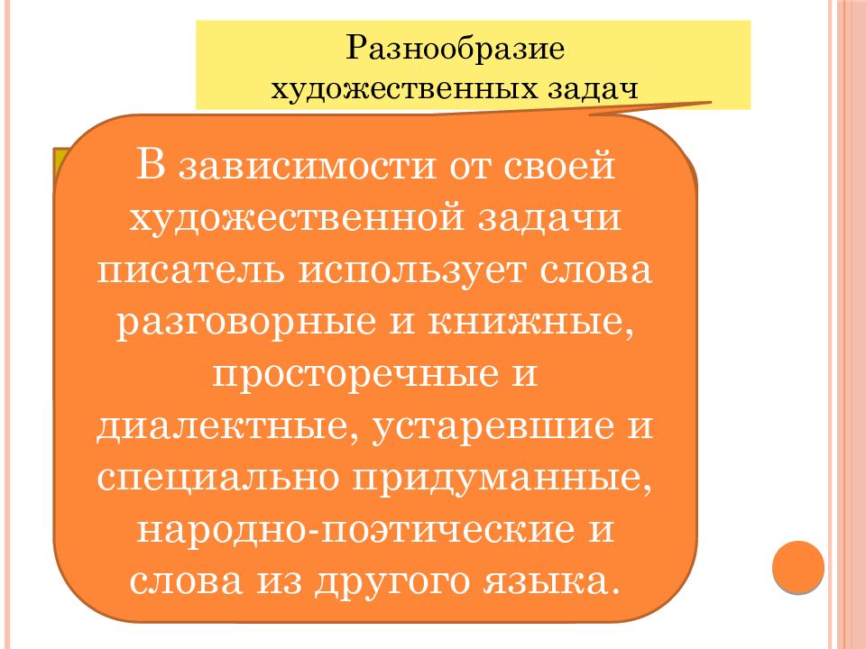 Презентация на тему язык художественной литературы