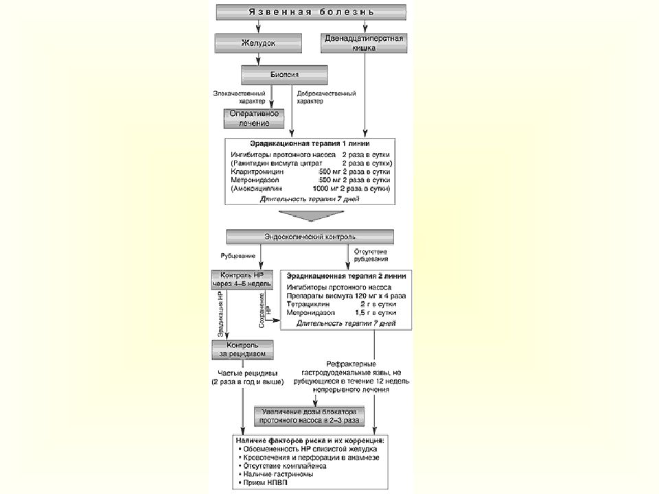 Лечение 12 перстной кишки препараты схема