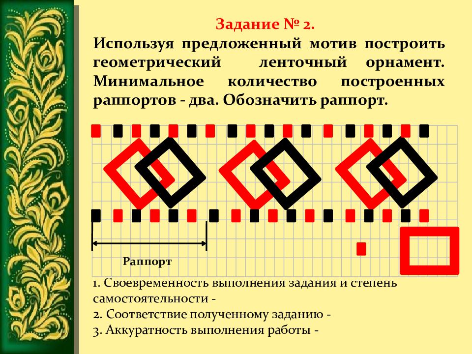 Раппорт это. Строение орнамента. Ленточный орнамент мотив и раппорт. Раппорт орнамент. Задание построить геометрический орнамент.