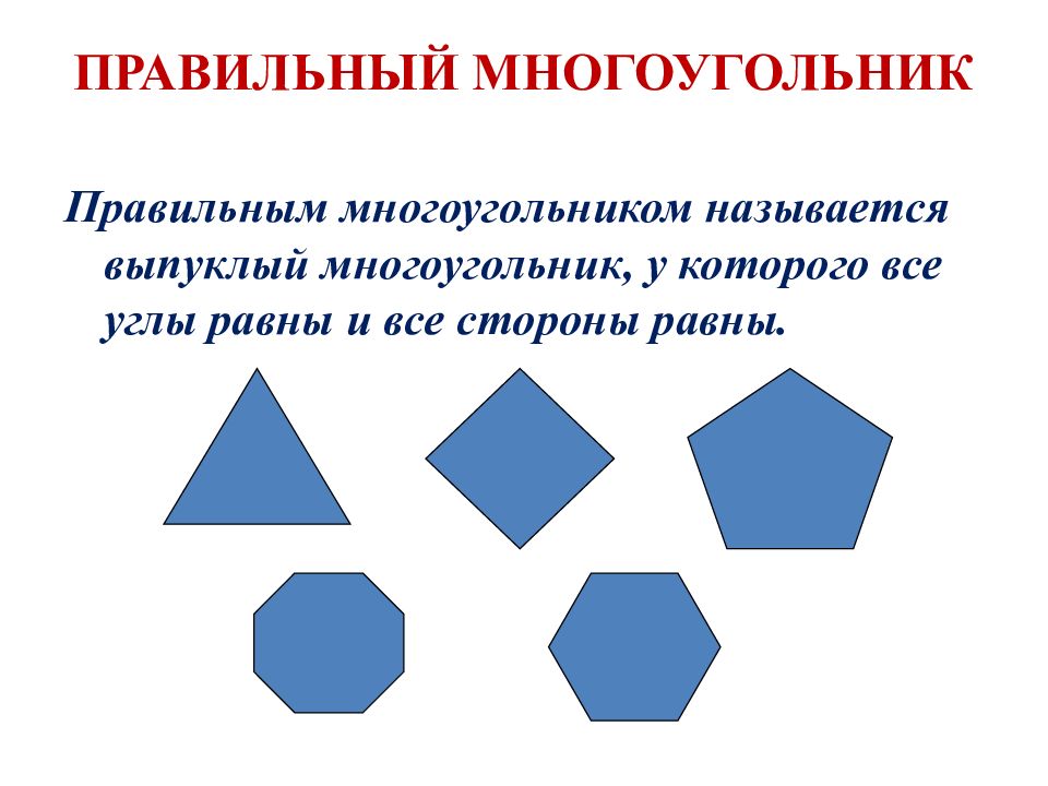 Правильные многоугольники презентация