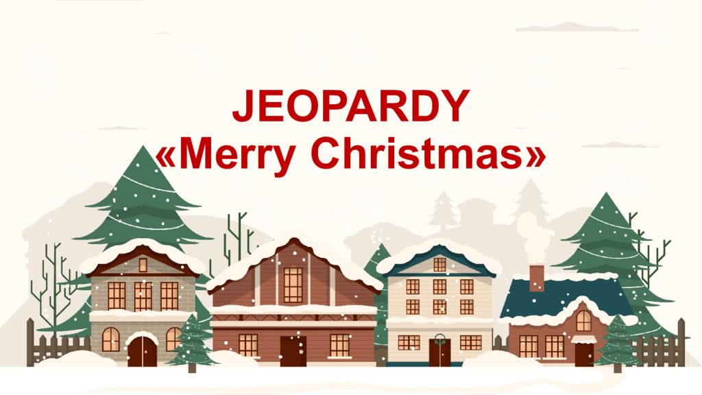 JEOPARDY « Merry Christmas »