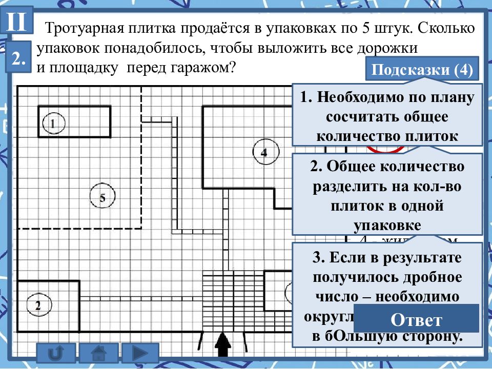 На плане изображена схема квартиры сторона каждой