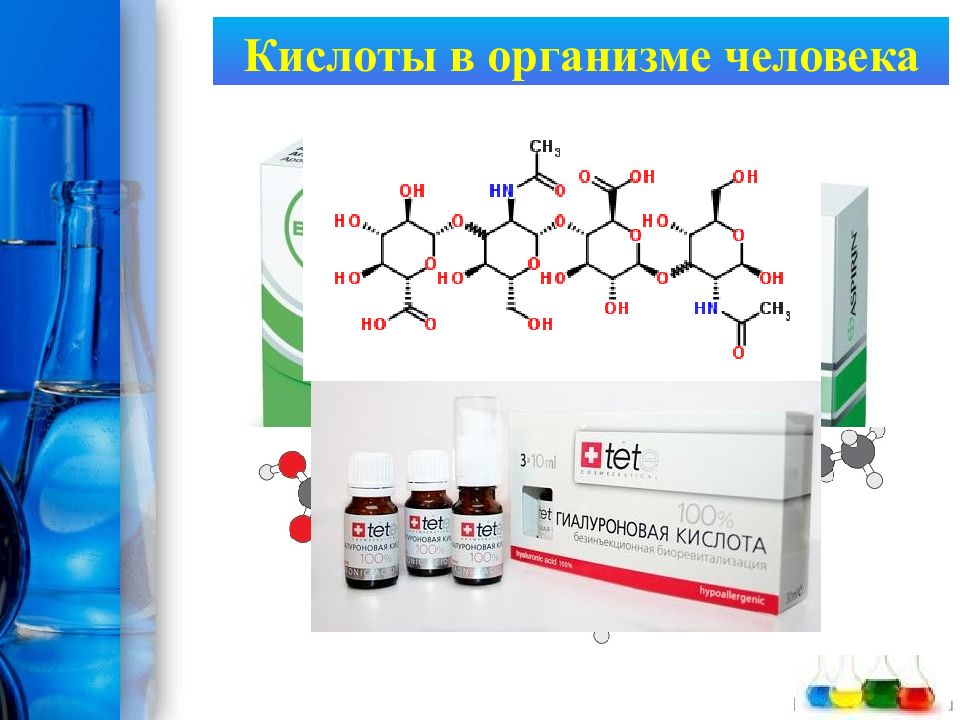 Кислота в организме. Неорганические кислоты в организме человека. Гиалуроновая кислота это неорганическое вещество.