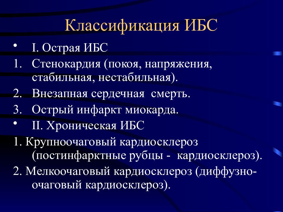 Ибс патологическая анатомия презентация